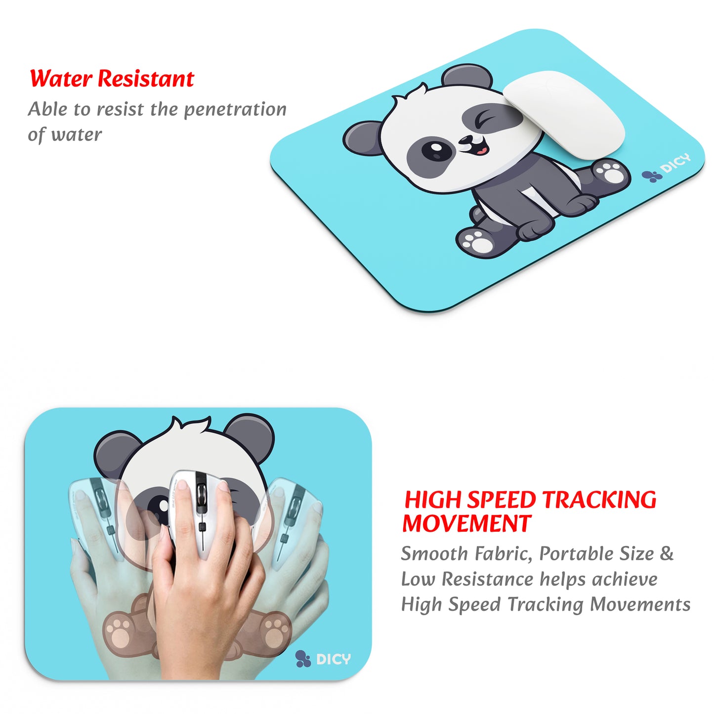 Mouse pad for Office Laptop/PC | Cute Panda