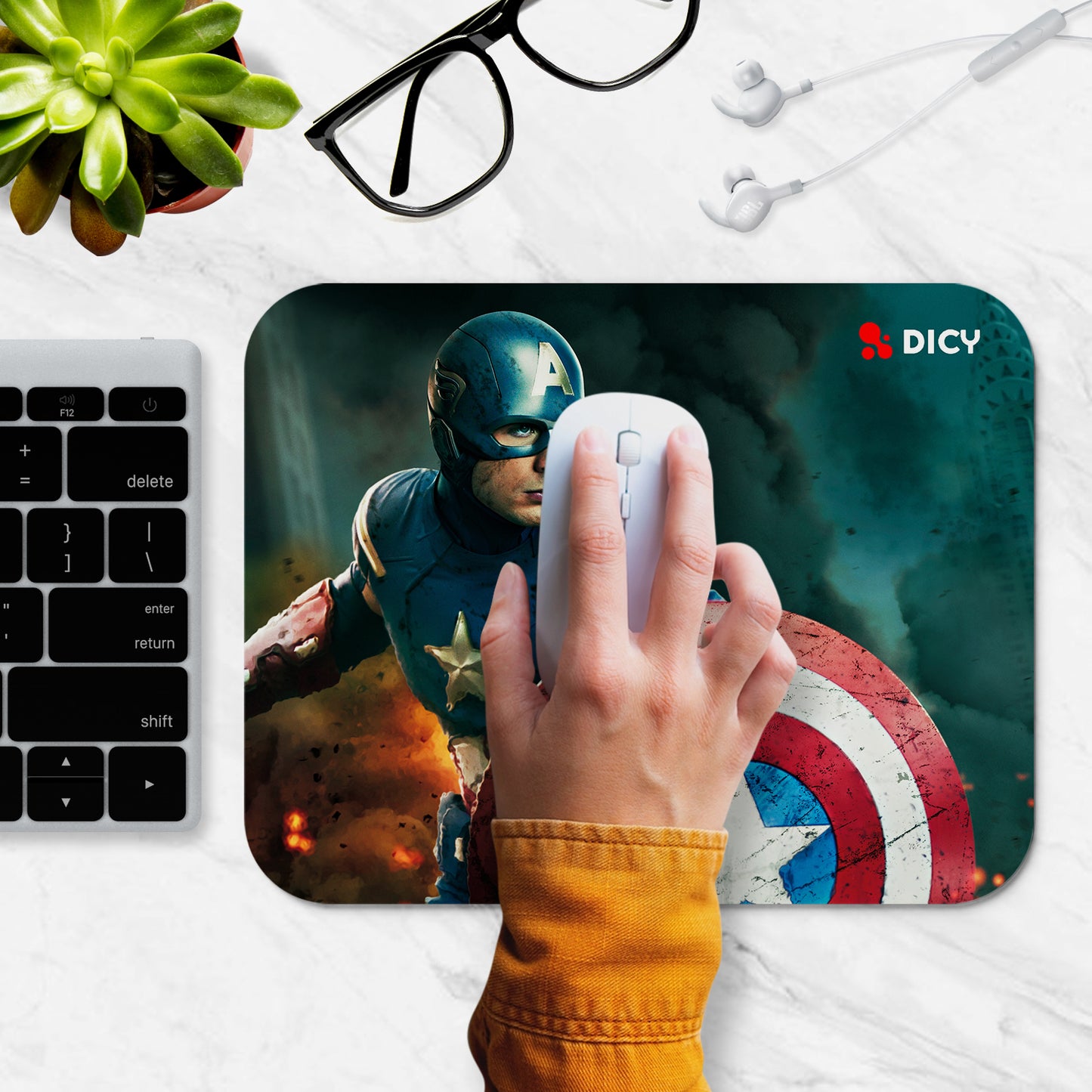 Mouse pad for Office Laptop/PC | Captain America